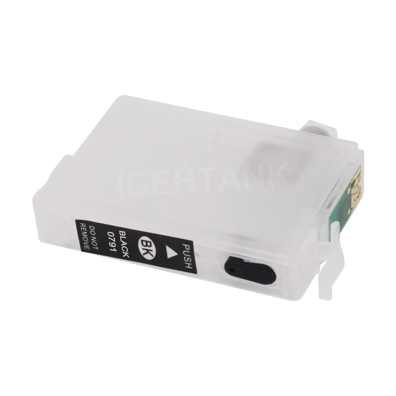 ICEHTANK Refillable патрон чернил для принтера Epson T0801 Stylus Photo P50 T59 R265 270 285 290 360 RX560 585 610 650