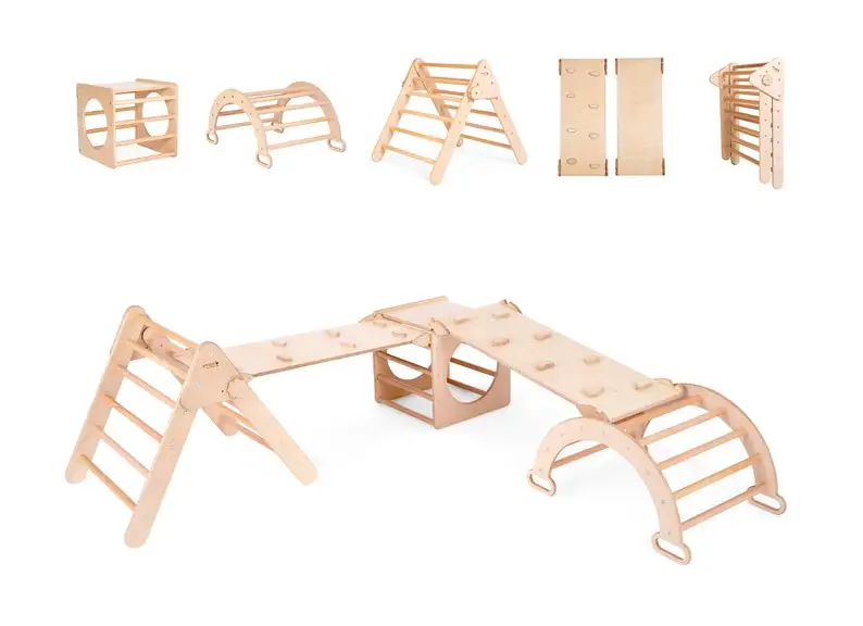 Детская крытая игровая площадка рампа для скалолазания и лестницы детский