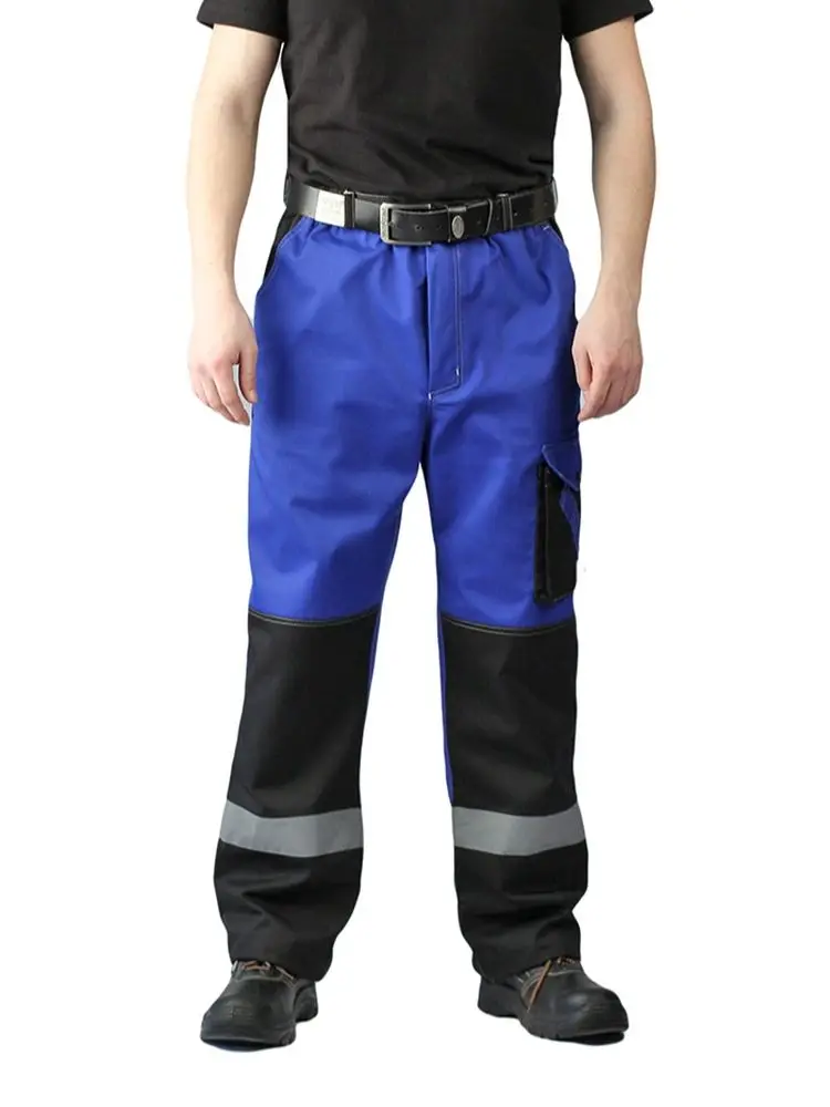 Костюм мужской &quotВолгарь&quot летний с брюками василек/черный спецодежда