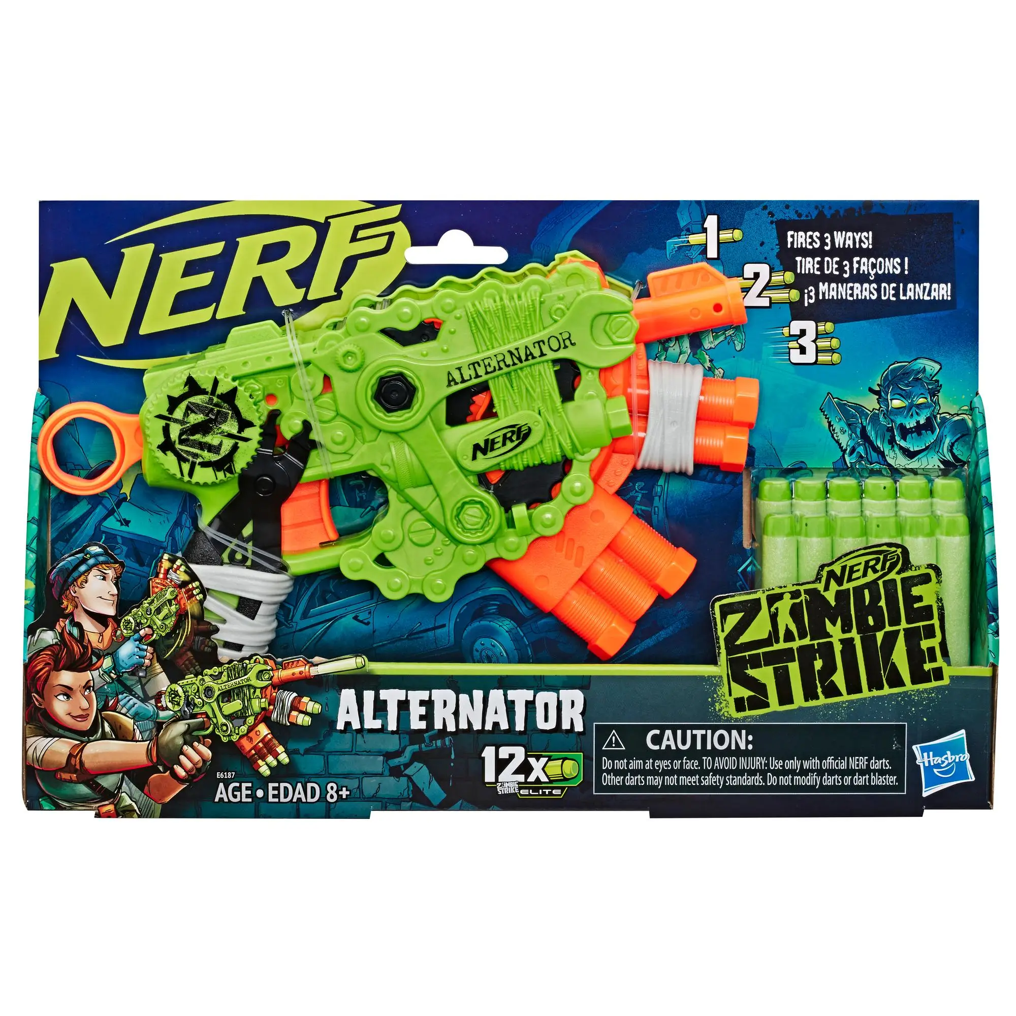 Nerf Zombie Strike Alternator Guns Original Brand and Product Kids Safe Soft Bullet Gun Gift for Children Adults | Игрушки и хобби
