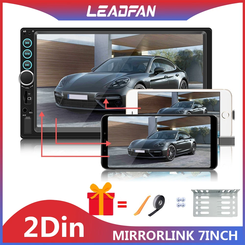 Leadfan автомобильный радиоприемник 2 din Зеркало Ссылка Авто общие моделей