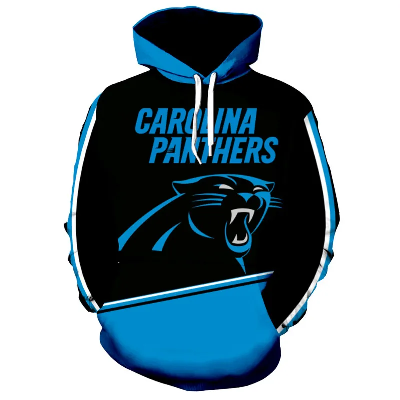 Модная Толстовка Carolina Panthers с 3D капюшоном крутая футбольная Толстовка| |