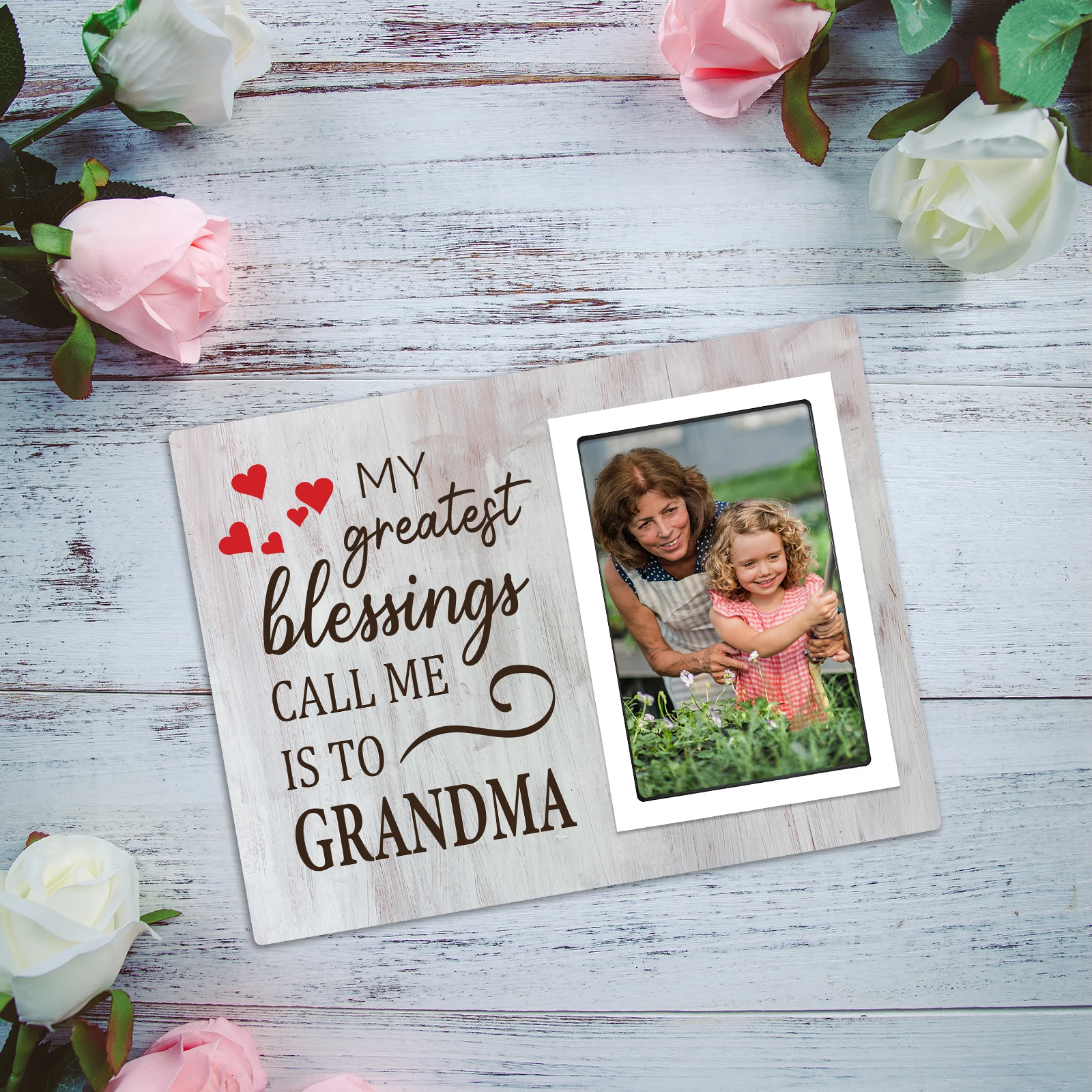 

Decorative Stand Frame Wooden Picture Photo Frame Family for Pictures Creative Pictures Frame Wood Home Decor Tabletop Ornaments