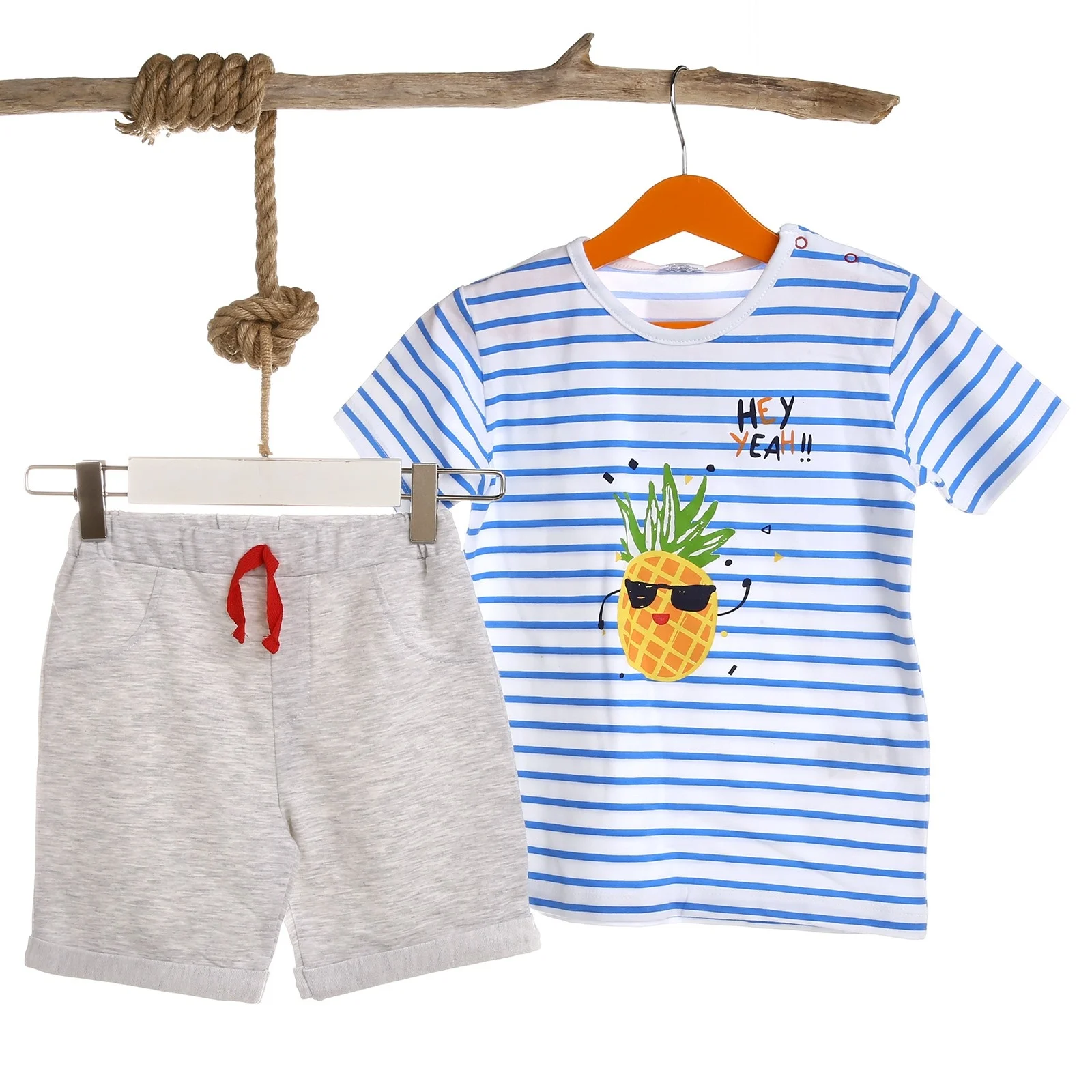 Футболка с ананасом для маленьких мальчиков ebek Luggi| |