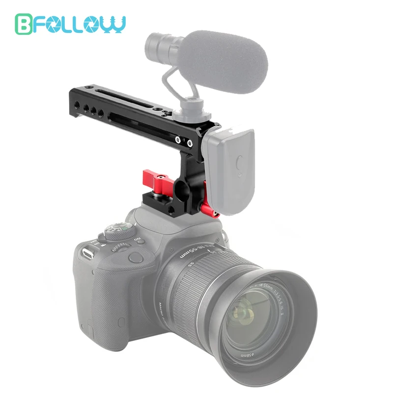 

BFOLLOW, экономичное крепление с алюминиевой ручкой для камеры, с микрофоном