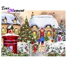 Алмазная 5L304 картина на стену с изображением снега на зиму 5L304