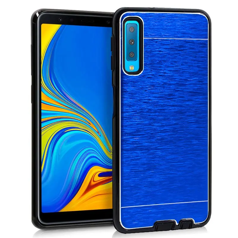 Чехол samsung A750 Galaxy A7 алюминиевый (синий) | Мобильные телефоны и аксессуары