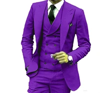 3 pieces fashion lavender groom tuxedos excellent men wedding tuxedos men formal business prom party suitjacketpantstievest%ef%bc%89