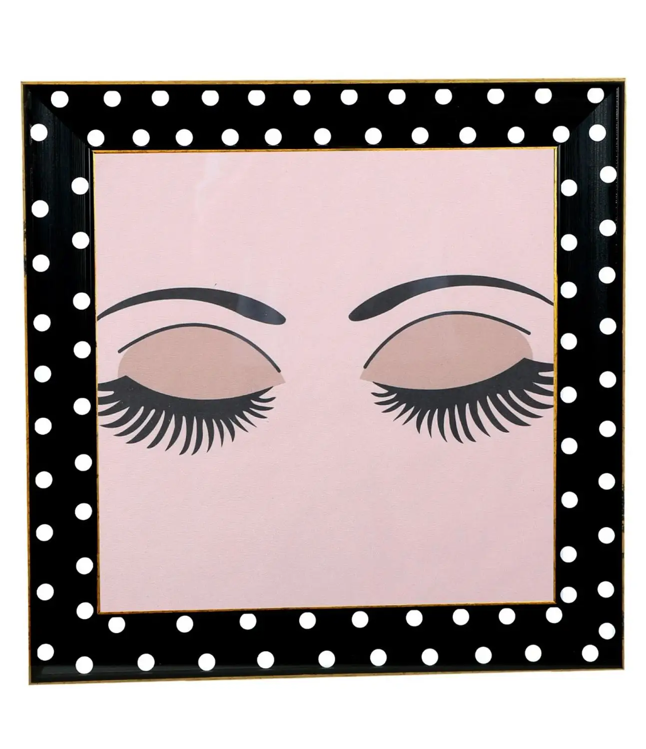 

Canvas Print Luxury Eyelash with Glass 51 * 51 cm