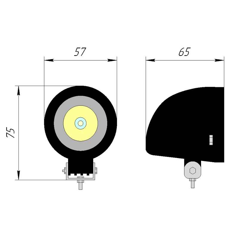 1 шт. 10 Вт 12-24 светодиодный фары ДХО для авто мотоцикл скутер квадроцикл грузовик