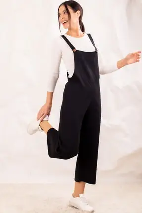 

Women's Black Bahivan Jumpsuit Women 'S Clothing Young Girl Clothing 2021 Spring Summer Collection Hot Sale Free Shipping
