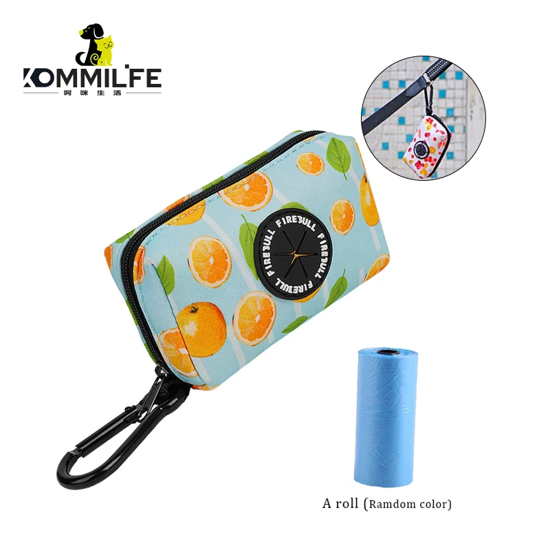 

KOMMILIEF Portable Dog Poop Bag Dispenser Holder Pet Waste Poop Bag for Dogs Home Garbage Bag Storage Bag Box Dog Accessories