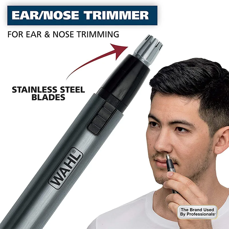 Триммер для бровей носа и ушей с заменяемыми сменными насадками - купить по