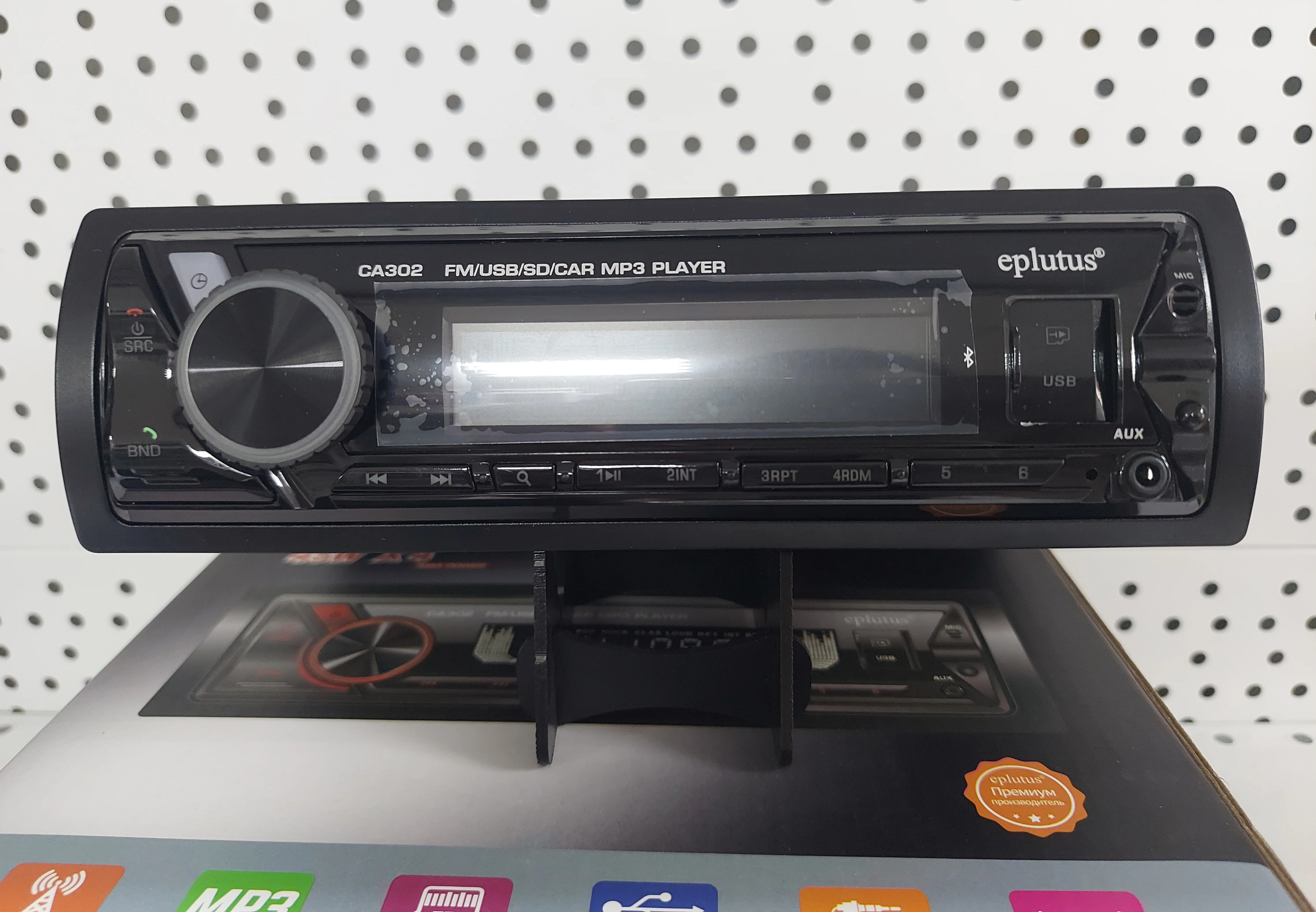Автомагнитола Eplutus CA302 USB TF FM Bluetooth AUX |