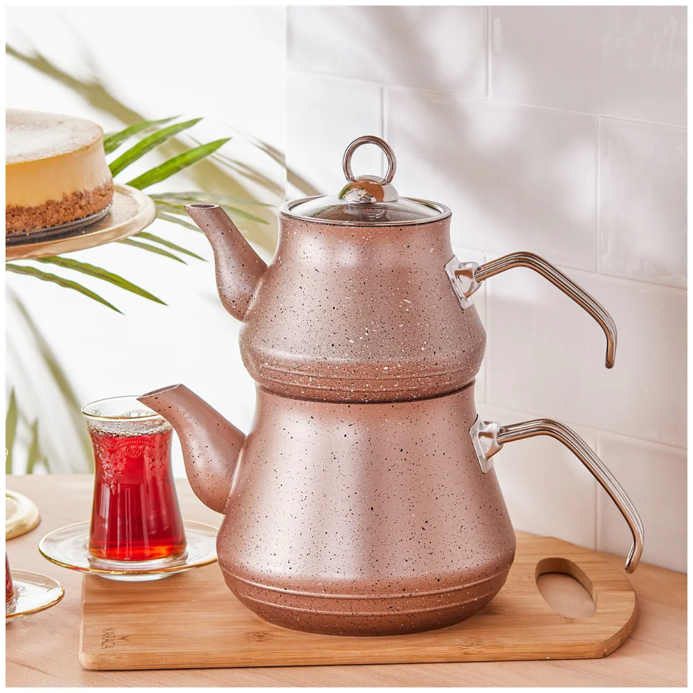 granite coated midi teapot set red purple black pink gray colored high quality material kitchen tool home useful appliances free global shipping