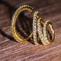 1 piece fashion and simplicityhelix hoop cartilage piercing earrings women exquisite zircon jewelry