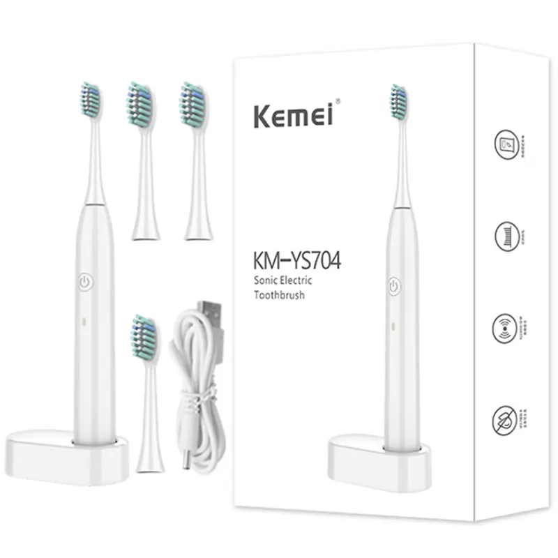 Профессиональная перезаряжаемая электрическая зубная щетка IPX7 ультразвуковая