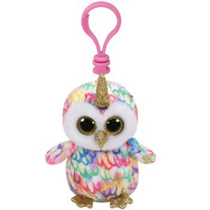 Enchanted Owl Clip Ty Paw Patrol большие глаза плюшевая кукла для ключей, игрушка TY подарок для детей - Цвет: Enchanted Owl Clip