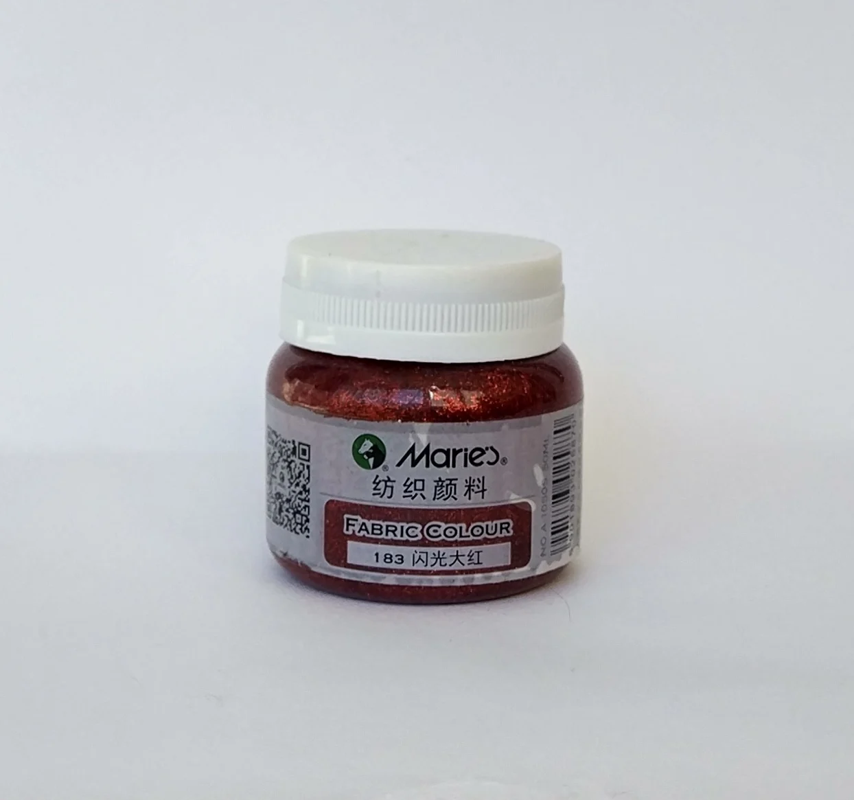 Краска по ткани 50 мл 183 Glitter Red Maries A1050S | Канцтовары для офиса и дома