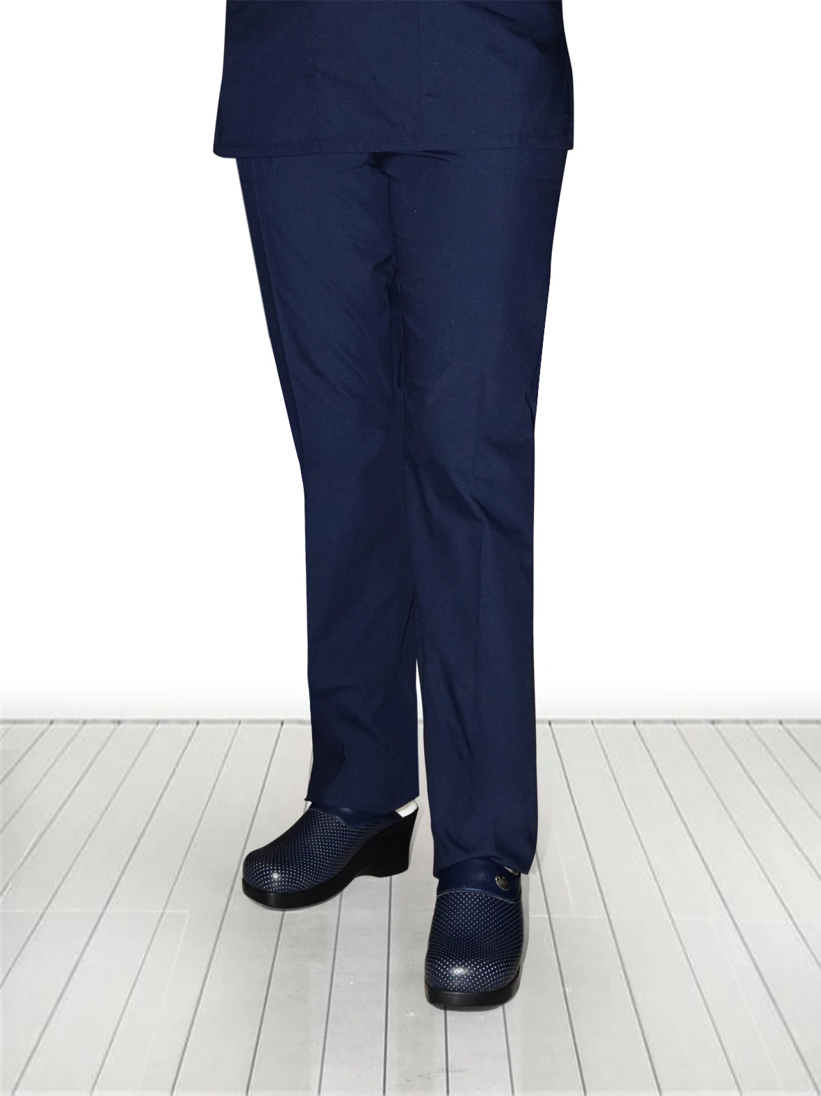 Военно морской флот Цвет Нижние штаны из хлопка полиэстера и Tericotton Стандартный