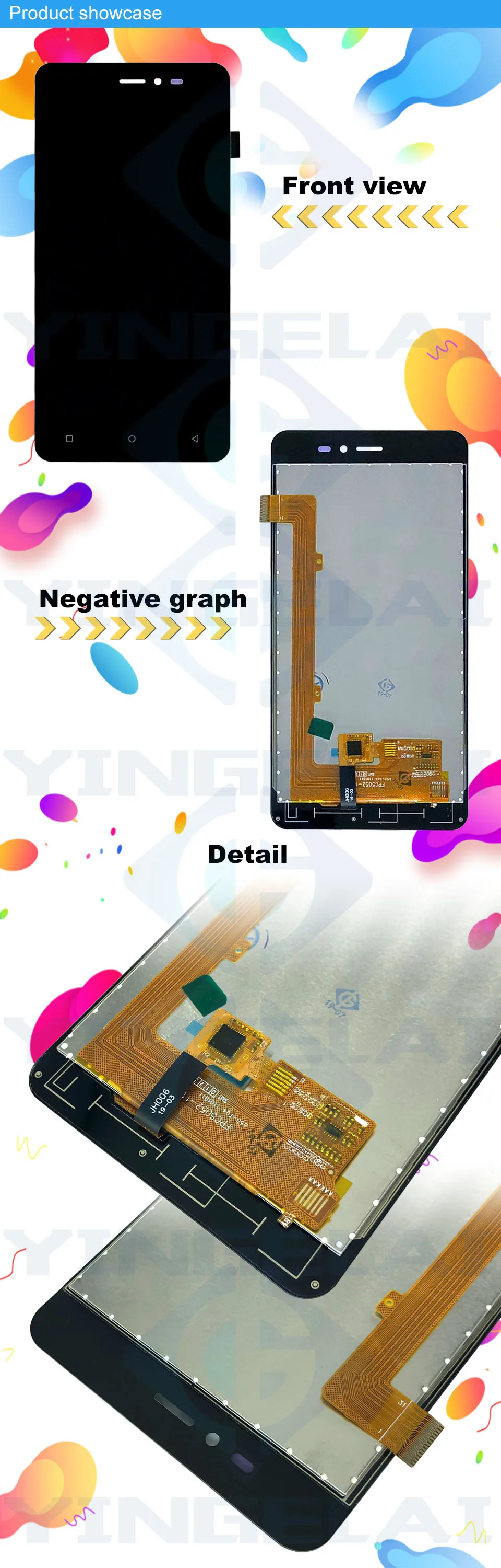 5,0 ''Полный ЖК-дисплей для Gionee P5W полный экран дисплей для Gionee P5W ЖК-дисплей сенсорный экран сенсор дигитайзер Запчасти в сборе