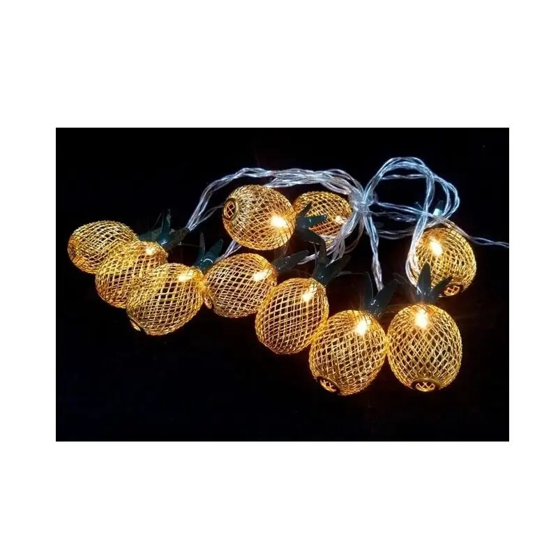 

Pineapple Led Bulb Lights 2 Meter Transparent Wired Decorative Cute Lamp Interior Decoration Powered by 1.5volt AA Batteries