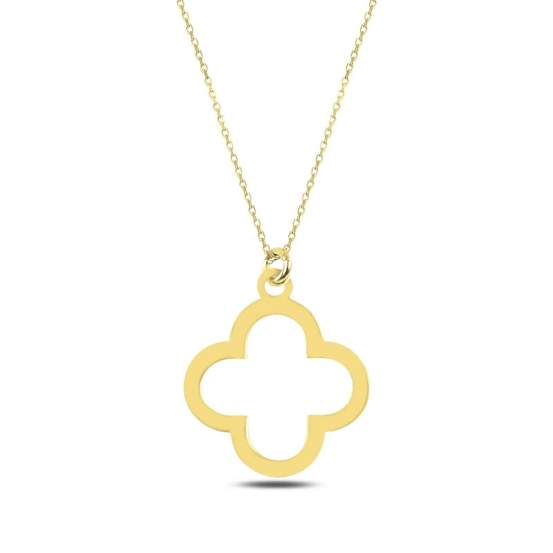 

Silver 925 Set Clover Simple Necklace