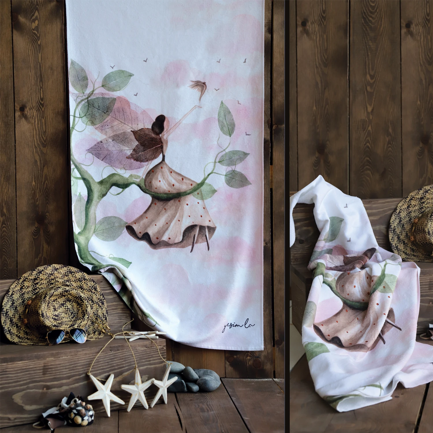 

Ivy Fairy 70x140 Beach Towel