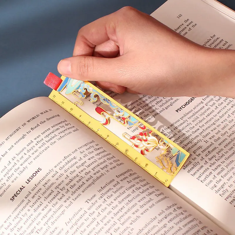 

1 PC Metal Bookmark Office Reading Gift Ruler School Supplies Stationery Store Original and Funny Gifts
