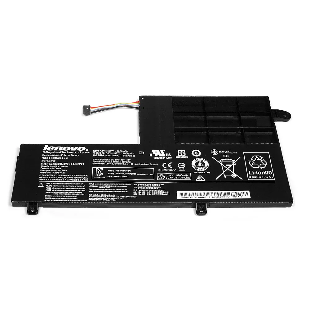 Аккумулятор для ноутбука Lenovo Flex 3 Yoga 500 14ISK. 11.4V 4050mAh. PN: L14L3P21 L14M3P21 |