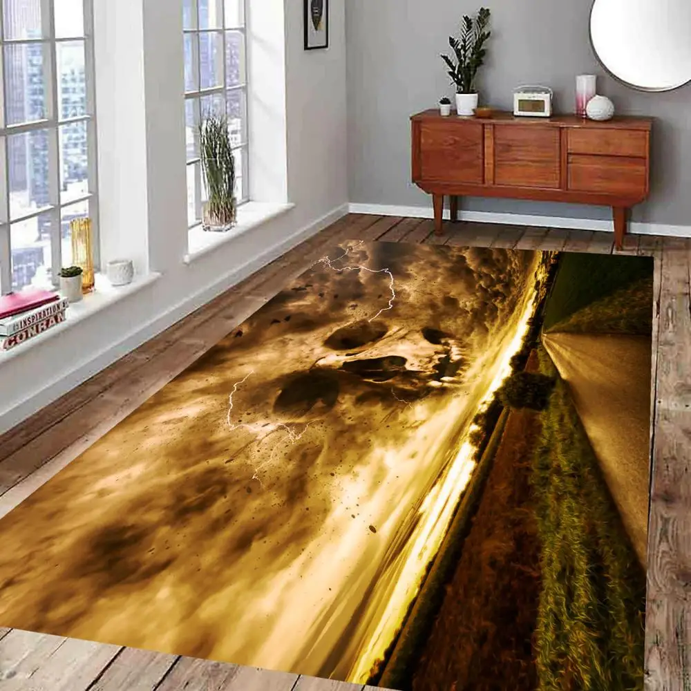 

Storm and Horror Non Slip Floor Carpet Modern Carpet