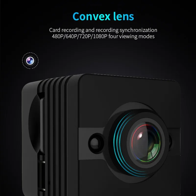 Мини ip-камера безопасности SQ12 HD 1080P videcam Водонепроницаемая широкоугольная