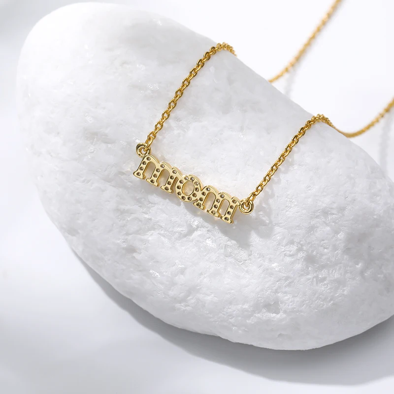 Рождественские подарки для мамочек с украшением в виде кристаллов мамы ожерелье