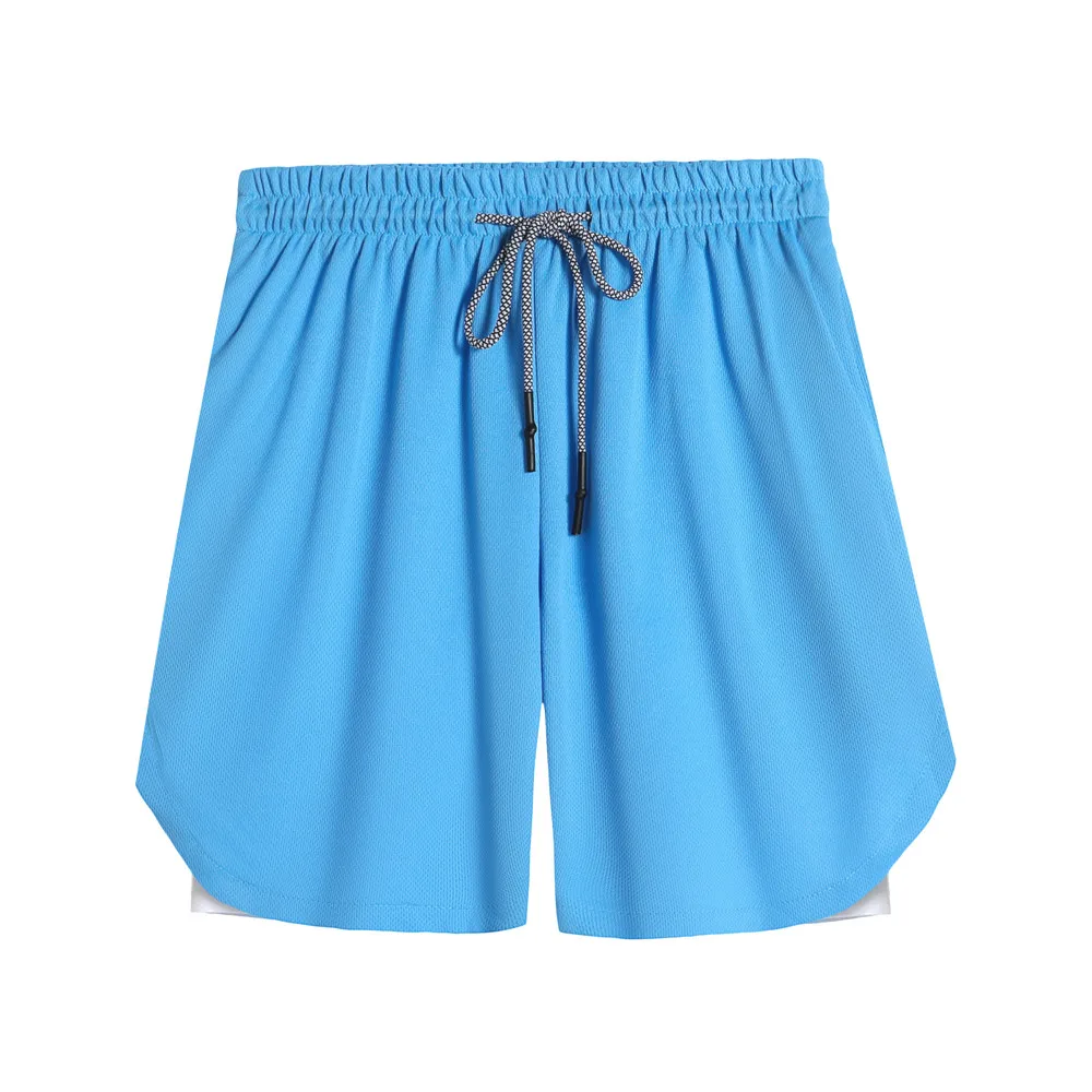 Мужские шорты для бега 2 в 1 мужские спортивные быстросохнущие тренировочные