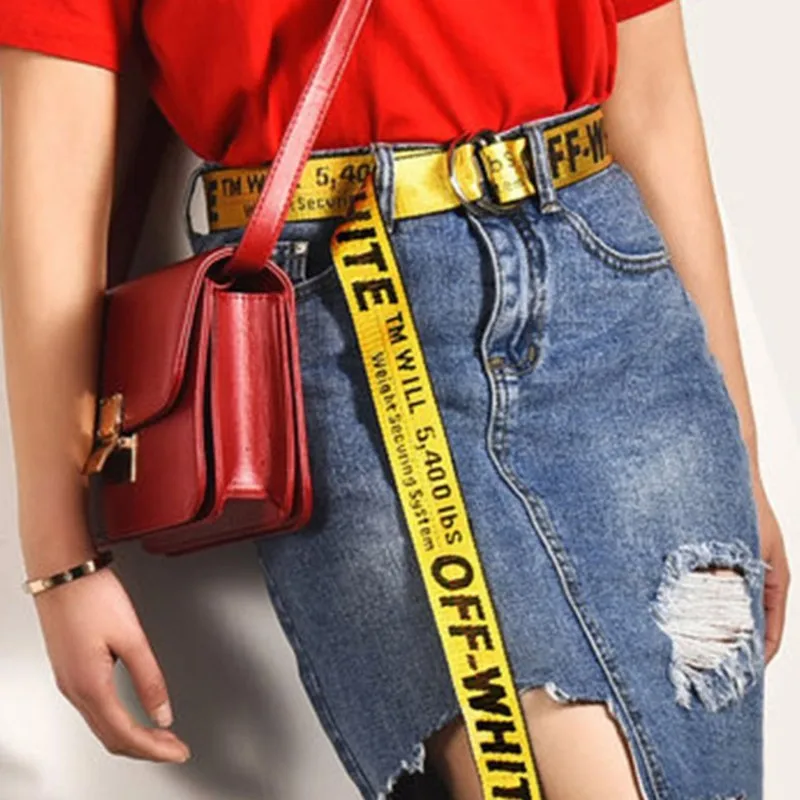 Модный ремень OFF-WHITE Длинные повседневные мужские и женские ремни унисекс 9 ярких