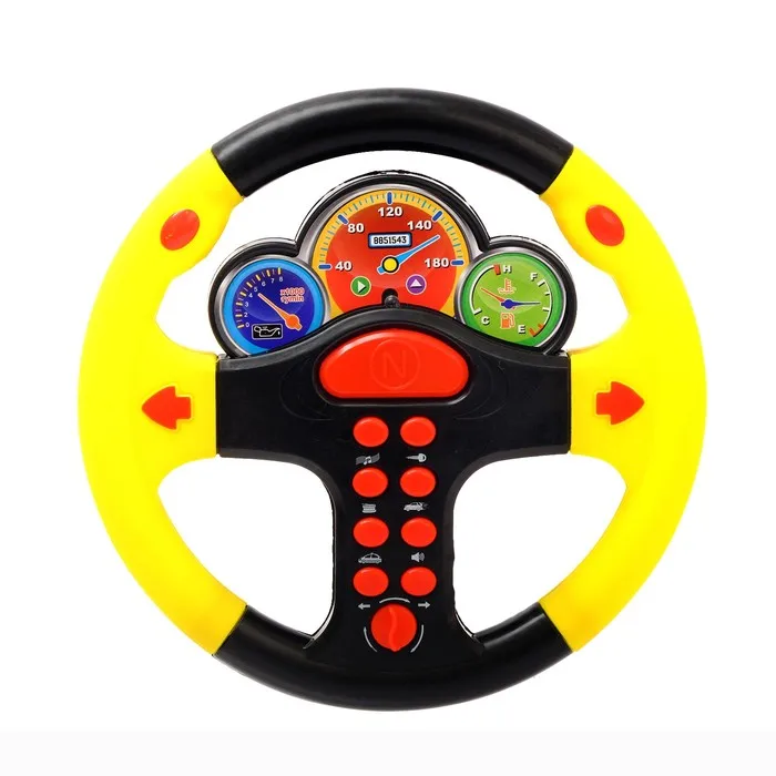 Руль музыкальный Гонщик №1 световые и звуковые эффекты русская озвучка МИКС |