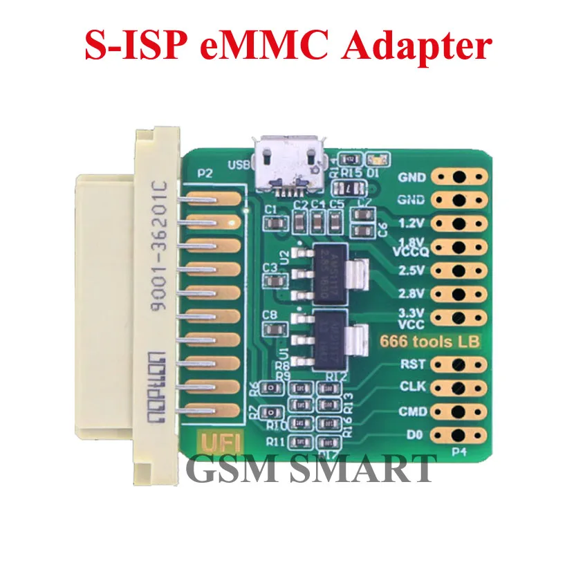 Адаптер eMMC для UFI Box Easy JTAG Remover BGA 254 Kirin 710 OPPO HUAWEI не онлайн чтение и запись|Антенны