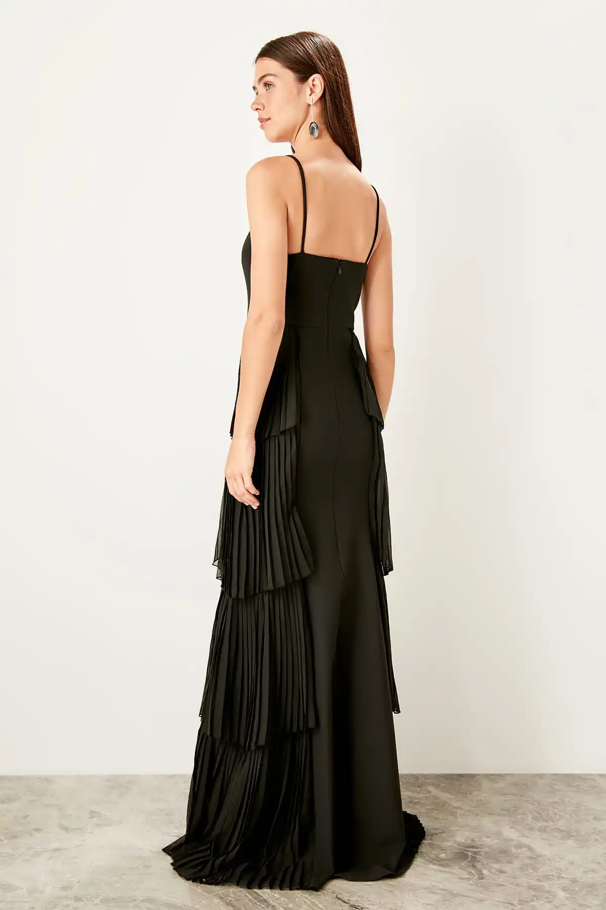 Trendyol Pilise детальное вечернее платье TPRSS19BB0428|Вечерние платья| |