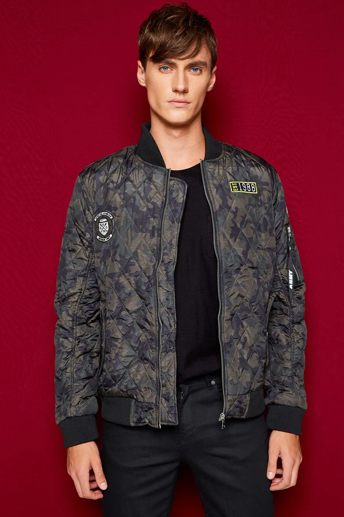 Мужская зеленая куртка Koton 8 KAM24157OW|Мужские куртки| |