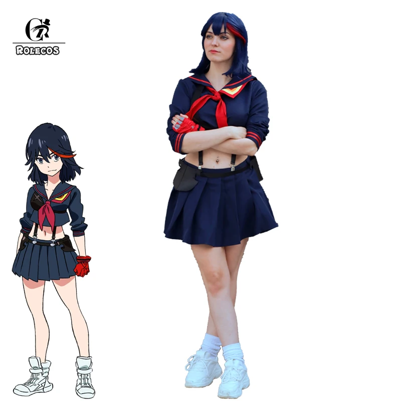 Женский костюм для косплея ROLECOS аниме KILL la Matoi Ryuuko Униформа юбка| |