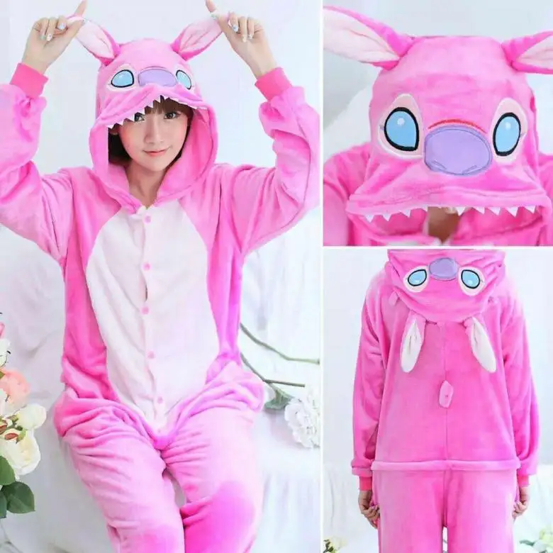Теплая Пижама wellsoft kigurumi Косплей спальный комплект Женская пижама kitty stich totoro pikachu |