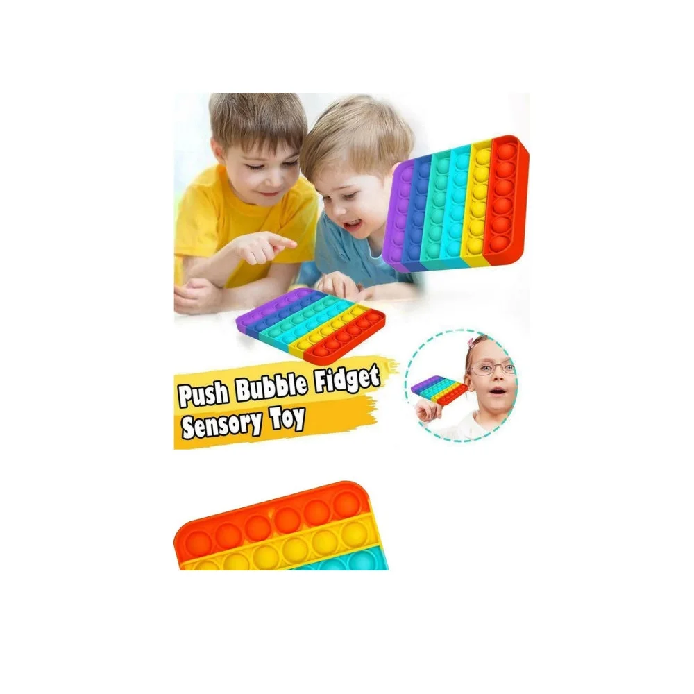 Игрушка антистресс Pop it вечная пупырка развивашка для детей квадрат | Игрушки и