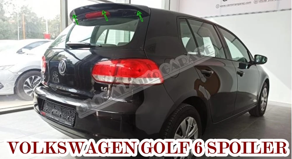 Спойлер для Volkswagen Golf 6 2008 2012 автомобильный аксессуар универсальные спойлеры