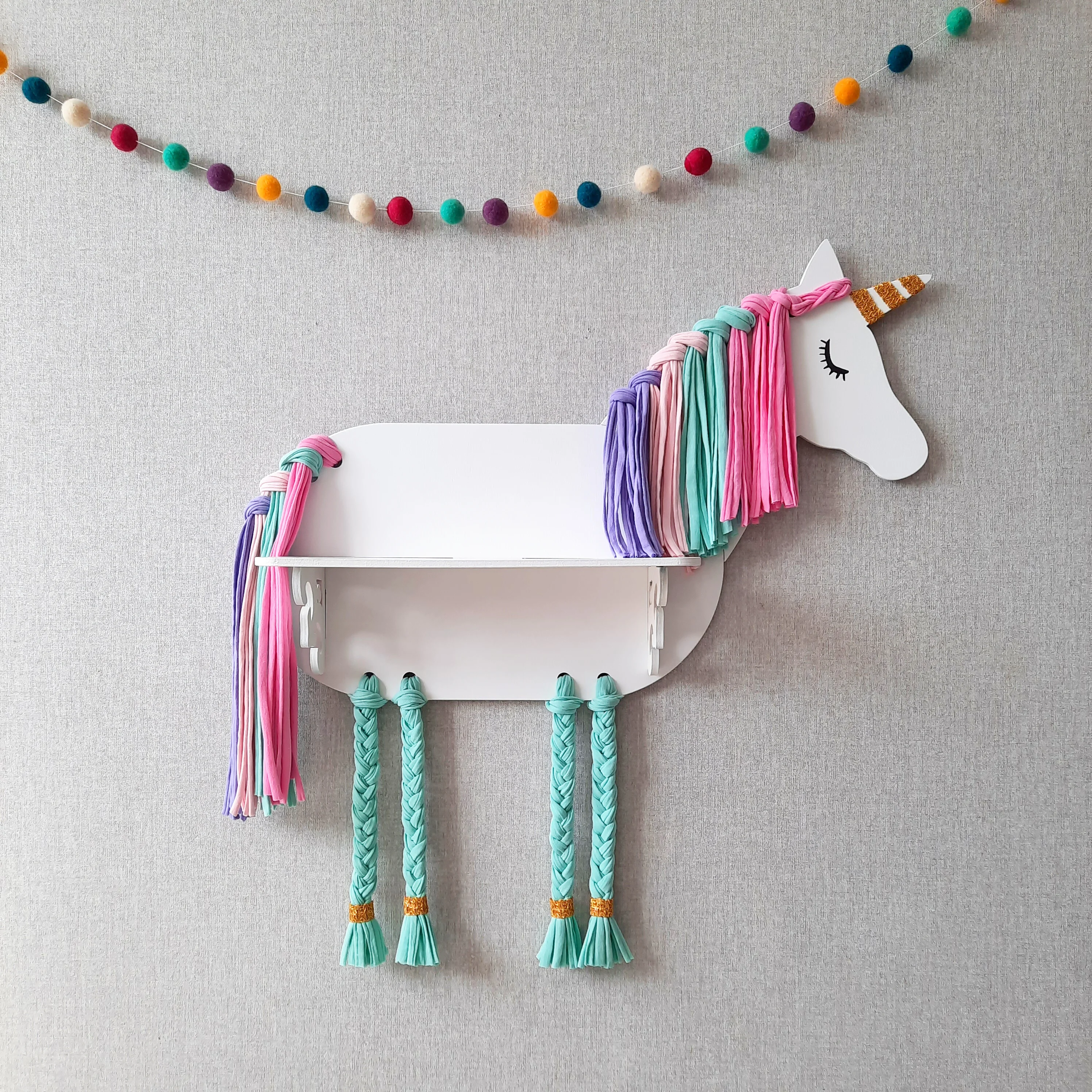 Полка единорог в детскую комнату декор для детской игрушка полка | Дом и сад