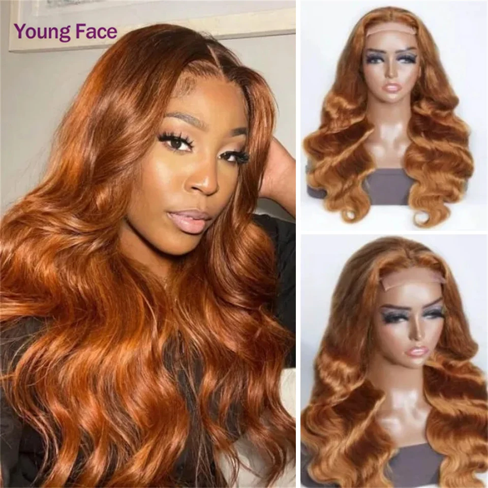 Brazilian Wigs New Winter Trendy Lace Front Human Hair Wigs Color Wig 30B Shiny Rich Brown 4X4 Lace Part 100% Human Hair Wig