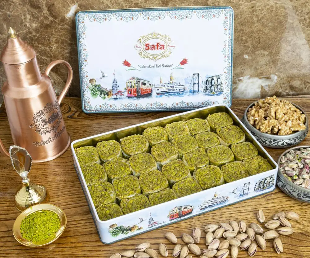 

GREAT TASTE AND AMAZING AROMA, EXCELLENT Pistachio Palace Wrap (Large) 1900 to 2100 Grams FREE SHIPPING