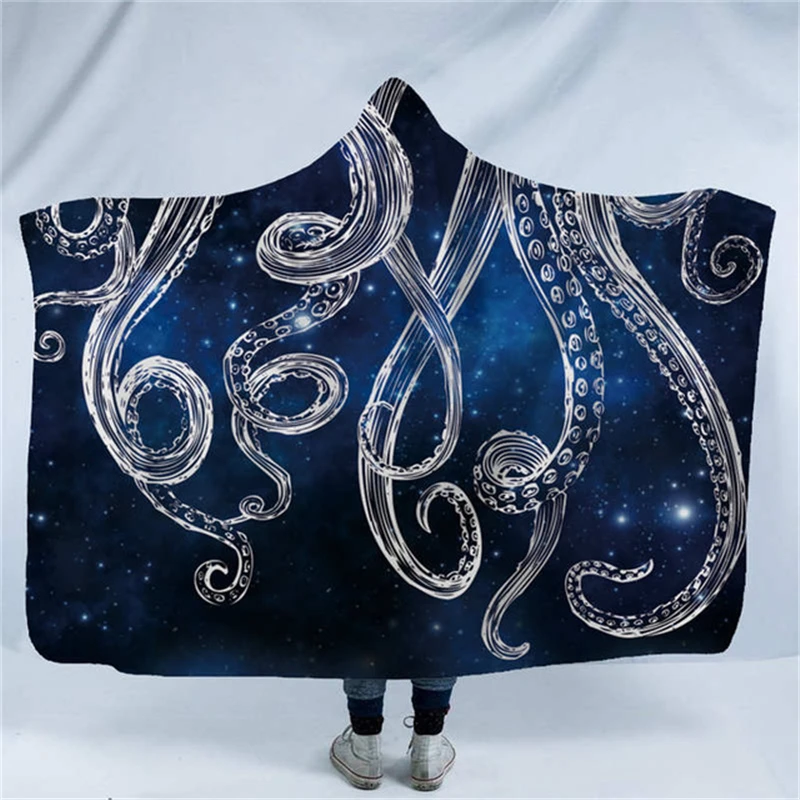 Динозавр Дракон печатная плюша на меху с капюшоном и застежкой Одеяло для