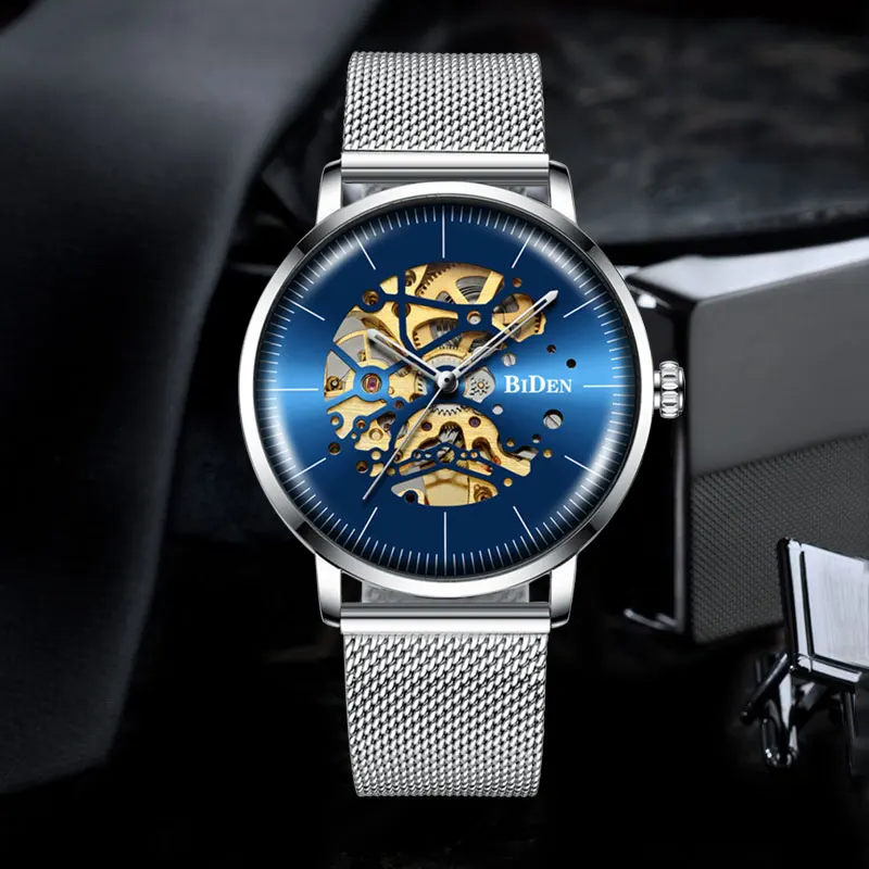 

Модные деловые механические Автоматические часы для мужчин, автоматические мужские часы, часы relogios masculinos de Luxe original
