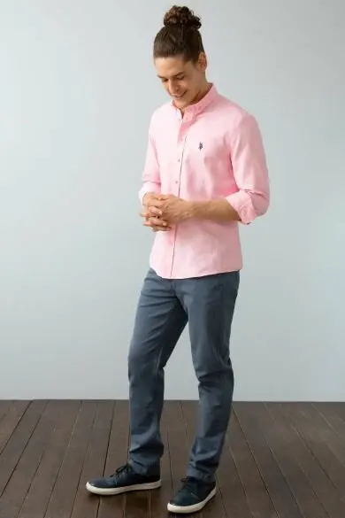 U.S. POLO ASSN. Men's Woven Gomlek