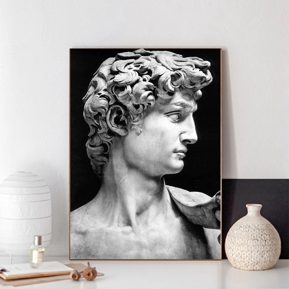 

Nordic Sculpture of David Canvas Paintings on the Wall Art Posters And Prints Art Wall Decorative Canvas Picture For Living Room